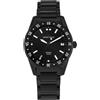 JACQUES LEMANS Orologio nero liverpool in acciaio cassa 42 mm