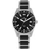 JACQUES LEMANS Orologio nero liverpool in acciaio cassa 42 mm
