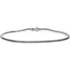 LUXURY MILANO Bracciale tennis Luxury Zone in oro bianco e diamanti neri ct. 2,10. Misura 21.