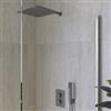 DEGHI Set miscelatore incasso doccia termostatico con deviatore e braccio doccia soffione 30 x 30 cm con doccino fango - Fusion
