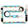 Max & Molly Urban Pets Max & Molly - Guinzaglio multifunzione per cani, 2 m, con 2 moschettoni, Aloha/M, imbottito, sicuro e flessibile, comfort per il tuo fedele compagno