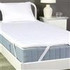 Amazon Basics Coprimaterasso in memory foam, con rivestimento lavabile, 90 x 200 x 6 cm, Colore: Bianco