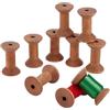 PH PandaHall 10 pz Bobina di Legno Bobina di Filo Vuota Bobina di Filo per Cucire e Ricamo in Legno Bobine di Nastro in Legno Nastri per Tessitura di Filo Tessile per Artigianato e Ornamenti 4.8x3 cm