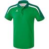 Erima 4043523860795 Poloshirt, Unisex Bambini, Smeraldo/Evergreen/Bianco, 128
