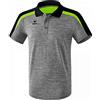 Erima 4043523861266 Poloshirt, Unisex Bambini, Grigio Melange/Nero/Green Gecko, 116
