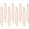 Toyvian Canna da pesca magnetica in legno, 8 pezzi, gioco di pesca magnetico, asta magnetica in legno, per giocattoli da pesca, sport, bambini, camera giocattolo