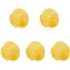 SAUBA DODO - Protezione per presa elettrica con ganci, confezione da 5 pezzi, colore giallo, portasciugamani senza forare o incollare, per prese con contatto di protezione, presa Schuko tipo C, F, K