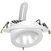 Faro LED da Incasso 42W Orientabile Foro Ø210mm con driver Philips Colore Bianco Variabile CCT