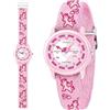 Timever Orologio per Bambino,Orologio Analogico al Quarzo per Ragazzi e Ragazze con Cinturini in Tessuto Elastico e Farfalle/Dinosauri/Fiori,Regalo per Bambini dai 3 ai 12 Anni