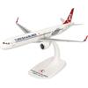 Herpa modello di aereo Turkish Airlines Airbus A321neo Wings in scala 1:200 - Snap-Fit, pezzo da collezione, miniatura deco, statuetta con supporto in plastica