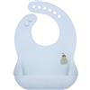 LÄSSIG Bavaglino in silicone per bambini Bavaglino per bambini con vassoio di raccolta lavabile in lavastoviglie/Happy Fruits Pear