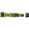 RYOBI RLP4-0, Torcia Orientabile LED 4V USB, 3 Capacità di Illuminazione, Max Lumen 640, Fissabile su Superfici Metalliche, Leggera e Potente, Batteria e Caricabatterie non Inclusi
