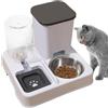 Generico Dispenser Cibo Gatti, Cani, Automatico, 2in1 Unità, Distributore Di Acqua E Cibo Per Gatti, Mangiatoia Per Gatti E Distributore Di Acqua, Alimentatore Per Animali Domestici Antiscivolo Automatici