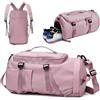 Flintronic Borsone Palestra Uomo Donna, 33L Borsa da Viaggio Leggera e Impermeabile, con Porta Scarpe e Tasca Umida, Borsa Palestra Sportiva per Viaggi, Nuoto, Yoga, Campeggio(Nero)