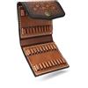 TOURBN TOURBON Porta munizioni in pelle bovina Porta cartucce da 40 colpi per cintura per .22 LR .17 HMR