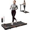 AIRHOT Walking Pad Treadmill Black 400 Work Tapis roulant sotto la scrivania,2in1tapis roulant portatile con cordino di controllo remoto per casa/ufficio,2.5HP a basso rumore con display LED