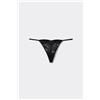 Tezenis Perizoma Con Fianchetto Tanga Weavy Armony Donna Nero