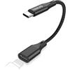 TRANLIKS per Lightning a USB C Adattatore con Ricarica Rapida PD da 60 W e Trasferimento Dati per Apple 15/16 (nero)