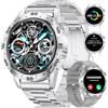 LIGE 1.43" AMOLED Smartwatch Uomo con Chiamata Bluetooth 400mAh Cardiofrequenzimetro SpO2 IP68 Impermeabile 124 Modalità Sportive Smartwatch per Android iOS (ST5-B PRO)