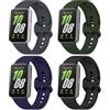 CHULN 4 Cinturini per Samsung Galaxy Fit 3, Cinturino Sportivo Compatibile con Samsung Galaxy Fit 3 Cinturino