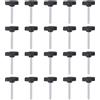 QUARKZMAN 20 Pezzi Manopole Aletta T Viti Testa Zigrinata M5 x 40mm Filettatura Maschio Standard Manopole T Plastica Maniglie Manopole Serraggio Mano Vite Testa Zigrinata, Nero