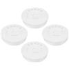 PATIKIL 50mm OD Fissa Tipo Foro Tappi, 10pz Post Tubo Foro Fissaggio Coperchio Tubo Estremità Tappo per Tubatura Protezione, Bianco