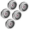 CoCud Vetro Livello Olio Compressore Aria, | Maschio M20x1.5mm | Finestra Indicatore Vetro Testa Esagonale Alluminio - (Applicazioni: Accessori Cambio), 5Pz