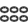 PATIKIL M6 Distanziali in Alluminio, 6pz Distanziali Metallici in Alluminio 6,2mm ID x 10mm OD x 2mm L Distanziatore a Vite in Alluminio Rotondo per Viti 1/4 o M6, Nero