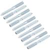 METALLIXITY Doppia Filettata Viti (M8 Filettatura 70mm Lunga) 10pz, Gancio Bulloni Autofilettanti Doppio Viti Laterali - per Casa Riparazioni