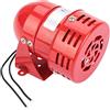BORDSTRACT Campanello di allarme motore industriale, allarme motore rosso MS-190 Allarme 220V 120DB con cicalino continuo adatto per fabbriche, aree residenziali, strade commerciali
