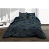 Le linge de Jules Copripiumino 220 x 240 + 2 federe - Puro cotone 57 fili - Olinda Blu