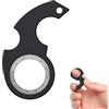 HENGBIRD Spinner Portachiavi,Giocattolo Portachiavi Rotante,Key Spinner Toy,Multifunzionale Key Spinning Focus Toy,L'esercizio delle Dita,Finger Toy Sollievo Dallo Stress per Bambini Adulti(1PCS Nero)