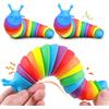 Yolistar Set di 2 Lumache Antistress, Giocattolo Antistress, Divertente, Flessibile e Creativo, Lumaca 3D da infilare sulla punta delle dita, Giocattolo per neonati, Lumaca Antistress