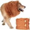 MisFun Criniera Leone per Cane Parrucca con Orecchie Realistiche Costume per Cani Halloween Criniera di Leone per Cani Regolabile Vestiti per Cani per Halloween, Mostre Canine (Bruno-Rossastro)