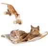 TOOSOAR Percorso Gatti da Parete,con 2 Tiragraffi Mensole,Parete per Gatti Amaca Fino a 20 kg,per Dormire e Riposare