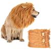 MisFun Criniera Leone per Cane Parrucca con Orecchie Realistiche Costume per Cani Halloween Criniera di Leone per Cani Regolabile Vestiti per Cani per Halloween, Mostre Canine (Marrone Chiaro)