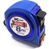 KELI FRANCE - K-LINE - Metro a nastro ultra compatto a doppia lettura, magnetico professionale, bimateriale, rigidità 2,2 m, gancio quadruplo, nastro extra large da 25 mm… (8M x 25mm)