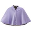 YJZQ Poncho di Mantello Caldo Donna Poncho Cashmere Cappotto Ufficio Poncho Caldo Scialle Mantello Corto Protetto Spalla Taglia Unica, viola., 40-48