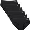 Benirap Mutande Mestruali Donna 60ML, Mutanda Mestruale ad Alta Assorbenza, Slip Mestruali Donna Traspirante (3 Pezzi) Nero L