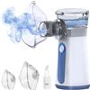NEEMOSI Aerosol Portatile Silenzioso - Macchina Aerosol per Adulti e Bambini, Nebulizzatore Portatile con 2 Maschere e Boccaglio per Uso Domestico e in Viaggio-Blu