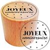 Aladine TAMPON LEGNO TONDO BUONO ANNIVERSARIO - FSC 100%