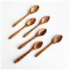 DYARI 6 cucchiaini piccoli in legno di ulivo, lunghi 15,2 cm, mini intagliati a mano, atossici, adatti per piccoli barattoli di marmellata, caffè, spezie, tè, zucchero