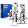 SANHE Lampadine H7 LED per Automobili Come Abbaglianti e Anabbaglianti, 100W 20000LM 6500K Bianco Freddo H7 LED Lampade, con Ventola, Impermeabile IP67, Plug and Play (set di 2)