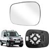 ZWPARTS Vetro dello Specchio Sostituzione per Renault Kangoo I 2004-2009, Specchietto Retrovisore Esterno Riscaldato Vetro dello Specchietto Sferico Sinistro o Destro (Giusto)