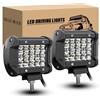 RIGIDON Faro da Lavoro LED 12V 24V, 2 Pcs 10cm 4 60W Spot Faretti Fendinebbia, Impermeabile Fari LED Trattore Barra Fuoristrada per 4x4 Auto Offroad Camion SUV ATV UTV, 6000K Bianca Luci di Guida