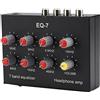 Peowuieu EQ-7 - Equalizzatore audio per auto Rker a 7 bande, equalizzatore audio digitale a 2 canali