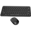 Acouto Tastiera Wireless, Risposta Rapida, Comunicazione a Lunga Distanza, Tastiera PC, Mouse, Wireless 2.4G, Tastiera da Gioco, Ufficio, Uso Domestico (BLACK)