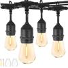 ZOTOYI Catena Luminosa Esterno 30M, S14 Luci da Esterno Giardino con 30+2 LED Lampadina, IP65 Impermeabile Catena di Lampadine da Esterno per Giardino Terrazzo Balcone Festa Gazebo, 2700K