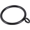 TXZWJZ Anelli per tende con occhiello per aste per tende, diametro interno 50 mm, in metallo, 24 pezzi, colore: nero TXZWJZ