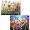 Zhuporn Diamond Painting Kit Completo, DIY Pittura Diamante 5D con Fiori, Dipinti Decorazioni, Passatempo per Adulti e Bambini, 30x40 cm